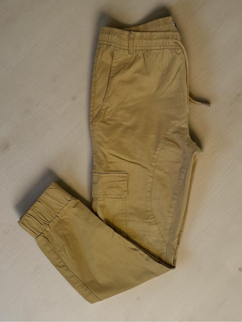 Flag Nor Fail Men's Cargo Jogger Pants in Khaki Size L